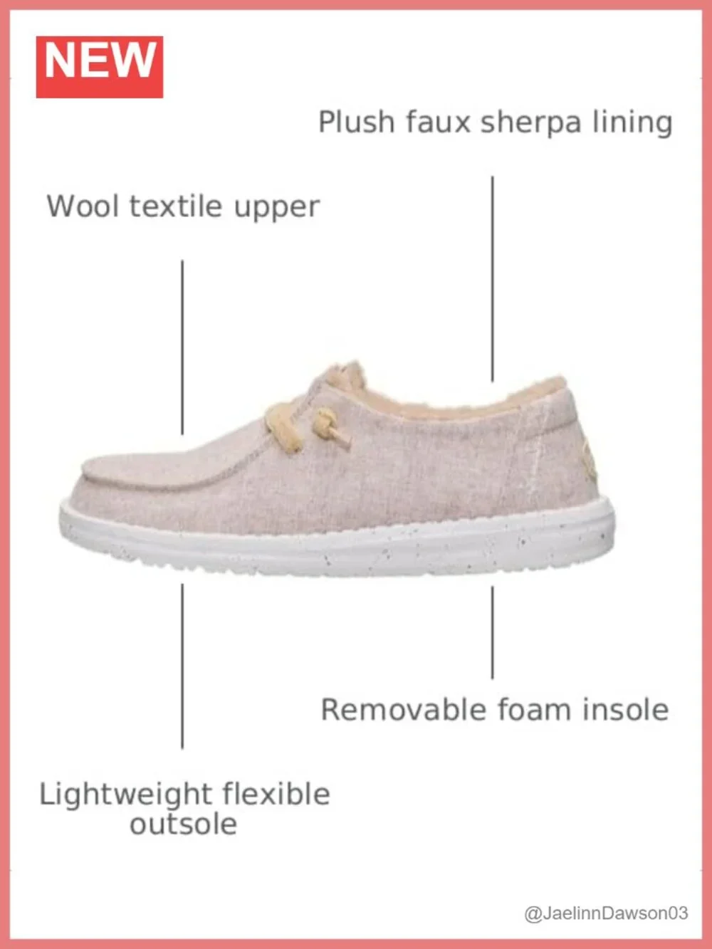 Women's Wool Slip On Loafers with Faux Sherpa Lining, Cozy Casual Shoes,